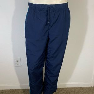 Adidas Men's Sz. M Track Pants Navy Blue, Blue Stripes